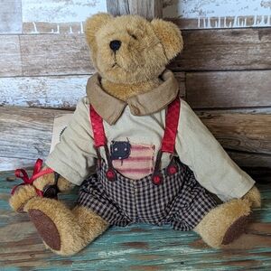 Boyds Bears Ross G Jodibear 92000-08 Patriotic Plush Teddy With Bugle